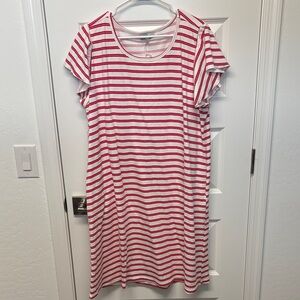 Polagram Red and White Striped Top